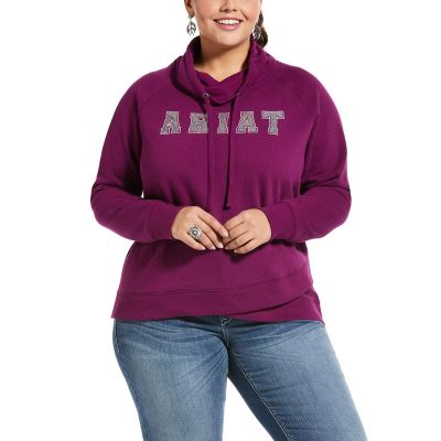 Ariat REAL Sequin Mavi Sweatshirt Bayan (17897-398)